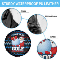 Santa Clause Golf Wonderland Christmas Spare Tire Cover Xmas Holiday Patterns - Wonder Print Shop