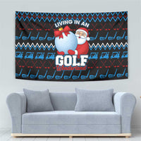 Santa Clause Golf Wonderland Christmas Tapestry Xmas Holiday Patterns - Wonder Print Shop