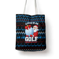 Santa Clause Golf Wonderland Christmas Tote Bag Xmas Holiday Patterns - Wonder Print Shop