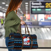 Santa Clause Golf Wonderland Christmas Travel Bag Xmas Holiday Patterns - Wonder Print Shop