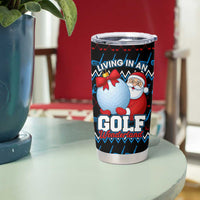 Santa Clause Golf Wonderland Christmas Tumbler Cup Xmas Holiday Patterns - Wonder Print Shop