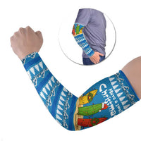 Santa Fist Christmas Arm Sleeves Xmas Holiday Patterns - Wonder Print Shop