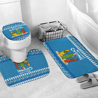Santa Fist Christmas Bathroom Set Xmas Holiday Patterns - Wonder Print Shop