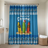 Santa Fist Christmas Bathroom Set Xmas Holiday Patterns - Wonder Print Shop