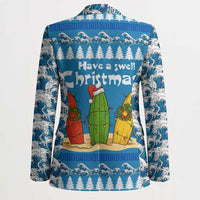 Santa Fist Christmas Blazer Xmas Holiday Patterns - Wonder Print Shop