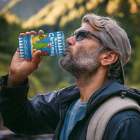 Santa Fist Christmas 4 in 1 Can Cooler Tumbler Xmas Holiday Patterns - Wonder Print Shop