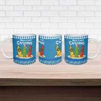 Santa Fist Christmas Ceramic Mug Xmas Holiday Patterns - Wonder Print Shop