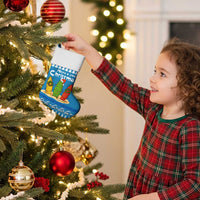 Santa Fist Christmas Stocking Xmas Holiday Patterns - Wonder Print Shop
