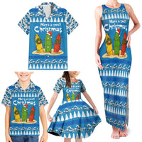 Santa Fist Christmas Family Matching Tank Maxi Dress and Hawaiian Shirt Xmas Holiday Patterns - Wonder Print Shop