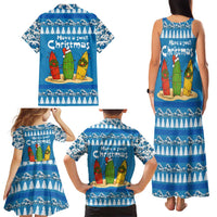 Santa Fist Christmas Family Matching Tank Maxi Dress and Hawaiian Shirt Xmas Holiday Patterns - Wonder Print Shop