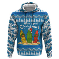 Santa Fist Christmas Hoodie Xmas Holiday Patterns - Wonder Print Shop