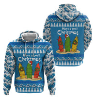 Santa Fist Christmas Hoodie Xmas Holiday Patterns - Wonder Print Shop