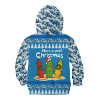 Santa Fist Christmas Kid Hoodie Xmas Holiday Patterns - Wonder Print Shop