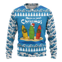 Santa Fist Christmas Ugly Christmas Sweater Xmas Holiday Patterns - Wonder Print Shop