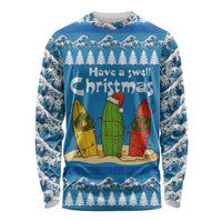 Santa Fist Christmas Long Sleeve Shirt Xmas Holiday Patterns - Wonder Print Shop