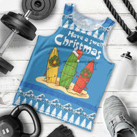 Santa Fist Christmas Men Tank Top Xmas Holiday Patterns - Wonder Print Shop