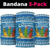 Santa Fist Christmas Neck Gaiter Xmas Holiday Patterns - Wonder Print Shop