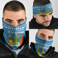 Santa Fist Christmas Neck Gaiter Xmas Holiday Patterns - Wonder Print Shop