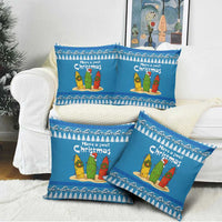 Santa Fist Christmas Pillow Cover Xmas Holiday Patterns - Wonder Print Shop