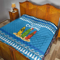 Santa Fist Christmas Quilt Xmas Holiday Patterns - Wonder Print Shop