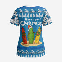 Santa Fist Christmas Scrub Top Xmas Holiday Patterns - Wonder Print Shop