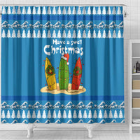 Santa Fist Christmas Shower Curtain Xmas Holiday Patterns - Wonder Print Shop