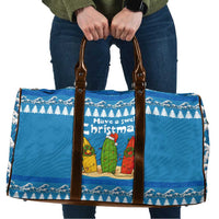Santa Fist Christmas Travel Bag Xmas Holiday Patterns - Wonder Print Shop