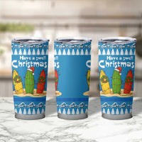 Santa Fist Christmas Tumbler Cup Xmas Holiday Patterns - Wonder Print Shop