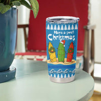 Santa Fist Christmas Tumbler Cup Xmas Holiday Patterns - Wonder Print Shop