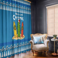 Santa Fist Christmas Window Curtain Xmas Holiday Patterns - Wonder Print Shop