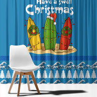 Santa Fist Christmas Window Curtain Xmas Holiday Patterns - Wonder Print Shop