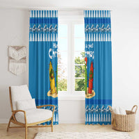 Santa Fist Christmas Window Curtain Xmas Holiday Patterns - Wonder Print Shop