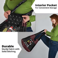 Santa Just Bring Wine Christmas Grocery Bag Xmas Holiday Patterns - Wonder Print Shop