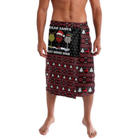 Santa Just Bring Wine Christmas Lavalava Xmas Holiday Patterns - Wonder Print Shop