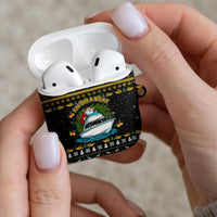 Santa On A Boat Christmas AirPods Case Xmas Holiday Patterns - Wonder Print Shop