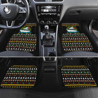Santa On A Boat Christmas Car Mats Xmas Holiday Patterns - Wonder Print Shop