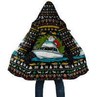 Santa On A Boat Christmas Cloak Xmas Holiday Patterns - Wonder Print Shop