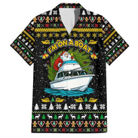 Santa On A Boat Christmas Family Matching Short Sleeve Bodycon Dress and Hawaiian Shirt Xmas Holiday Patterns - Wonder Print Shop