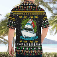 Santa On A Boat Christmas Hawaiian Shirt Xmas Holiday Patterns - Wonder Print Shop