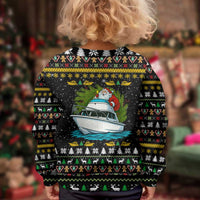 Santa On A Boat Christmas Kid Ugly Christmas Sweater Xmas Holiday Patterns - Wonder Print Shop