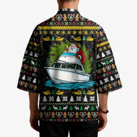 Santa On A Boat Christmas Kimono Xmas Holiday Patterns - Wonder Print Shop
