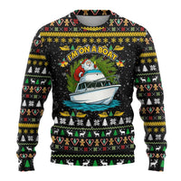 Santa On A Boat Christmas Ugly Christmas Sweater Xmas Holiday Patterns - Wonder Print Shop