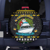 Santa On A Boat Christmas Spare Tire Cover Xmas Holiday Patterns - Wonder Print Shop