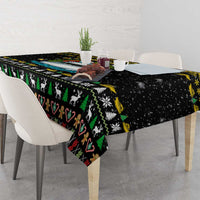 Santa On A Boat Christmas Tablecloth Xmas Holiday Patterns - Wonder Print Shop