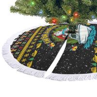 Santa On A Boat Christmas Tree Skirt Xmas Holiday Patterns - Wonder Print Shop
