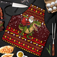 Santassic Park Santa Claus Christmas Apron Xmas Holiday Patterns - Wonder Print Shop