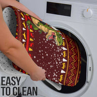 Santassic Park Santa Claus Christmas Bathroom Set Xmas Holiday Patterns - Wonder Print Shop