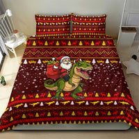 Santassic Park Santa Claus Christmas Bedding Set Xmas Holiday Patterns - Wonder Print Shop