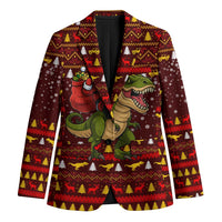 Santassic Park Santa Claus Christmas Blazer Xmas Holiday Patterns - Wonder Print Shop
