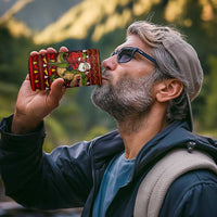 Santassic Park Santa Claus Christmas 4 in 1 Can Cooler Tumbler Xmas Holiday Patterns - Wonder Print Shop